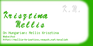 krisztina mellis business card